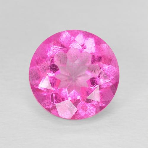 3.31ct Натуральный Средний розовый Топаз, Круглый, VVS-VS