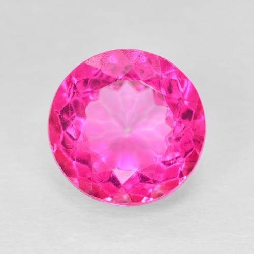6.75ct Натуральный Темно-пурпурный Топаз, Круглый, Чистота VVS