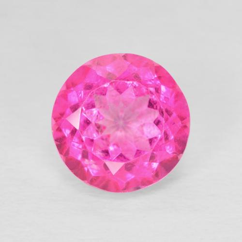 3.61ct Натуральный Темно-пурпурный Топаз, Круглый, VVS-VS