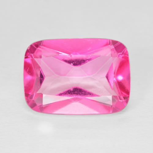 8.79ct Натуральный Ярко-розовый Топаз, Подушка, VVS-VS