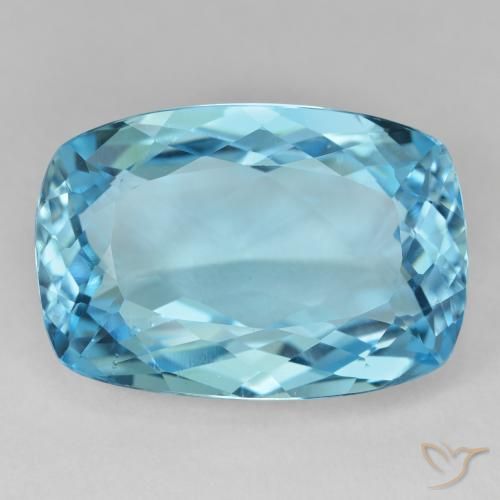27.29ct Натуральный Свисс-Блю Топаз, Подушка, Чистота VVS