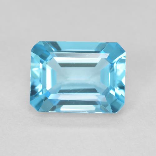 2.05ct Натуральный Свисс-Блю Топаз, Изумрудная огранка, Чистота VVS