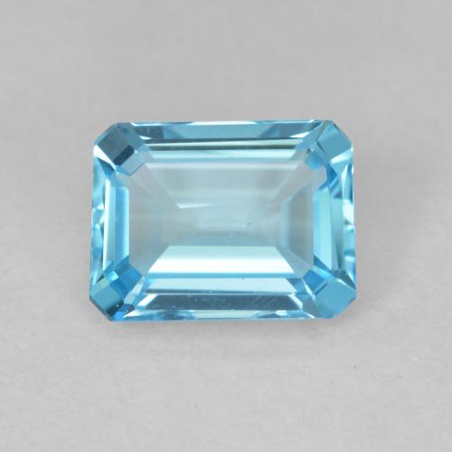 1.99ct Натуральный Свисс-Блю Топаз, Изумрудная огранка, VVS-VS