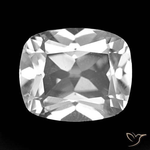 6.04ct Ясно Белый Топаз, Подушка, VVS-VS