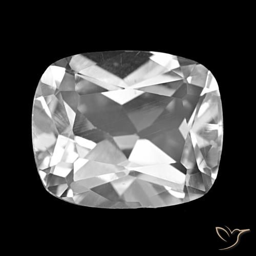 5.84ct Ясно Белый Топаз Драгоценные Камни, Подушка, VVS-VS