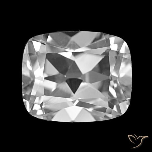 6.59ct Ясно Белый Топаз Драгоценные Камни, Подушка, Чистота VS