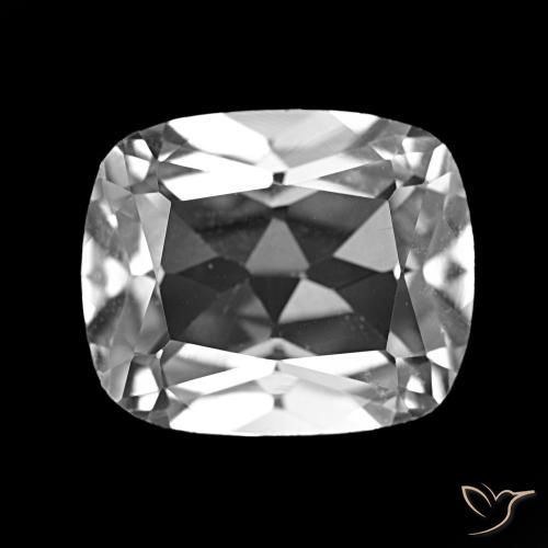 6.25ct Ясно Белый Топаз, Подушка, Чистота VS