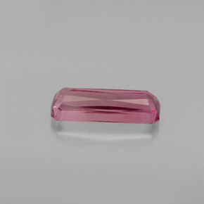 Натуральный розовый турмалин 0,81 карата изумрудная огранка, VVS-VS