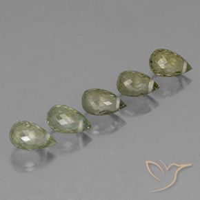 2.18 карата, натуральный Светлый лесной зеленый Турмалин, Бриолет, Чистота VS