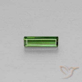 1.46ct Натуральный Средний зеленый Турмалин, Изумрудная огранка, VVS-VS
