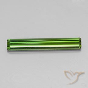 1.44ct Натуральный Темно-зеленый Турмалин, Изумрудная огранка, Чистота VS