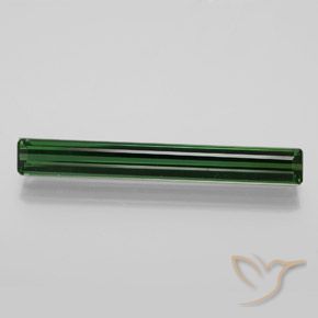 3.19ct Натуральный Прохладный лесной зеленый Турмалин, Изумрудная огранка, Чистота VVS