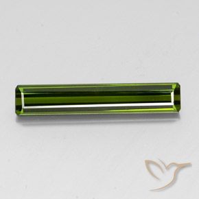 3.28ct Натуральный Темно-зеленый Турмалин, Изумрудная огранка, VVS-VS