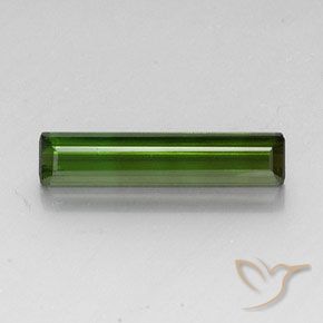 3.52ct Натуральный Темно-зеленый Турмалин, Изумрудная огранка, VVS-VS