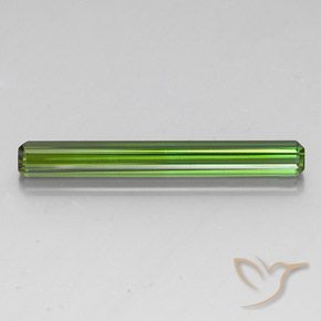 3.42ct Натуральный Темно-зеленый Турмалин, Изумрудная огранка, VVS-VS