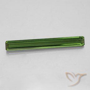 2.09ct Натуральный Травянисто-зелёный Турмалин, Изумрудная огранка, VVS-VS