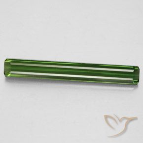 2.53ct Натуральный Травянисто-зелёный Турмалин, Изумрудная огранка, Чистота VS