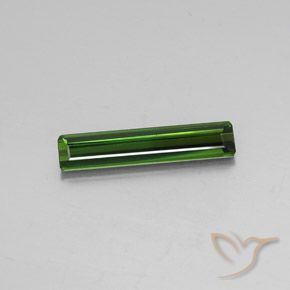 2.66ct Натуральный Темно-зеленый Турмалин, Изумрудная огранка, Чистота VS