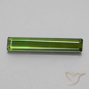 2.32ct Натуральный Темно-зеленый Турмалин, Изумрудная огранка, VVS-VS