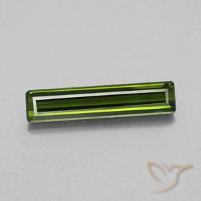 2.32ct Натуральный Средний зеленый Турмалин, Изумрудная огранка, VVS-VS