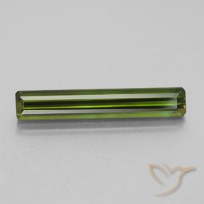 2.33ct Натуральный Средний зеленый Турмалин, Изумрудная огранка, VVS-VS
