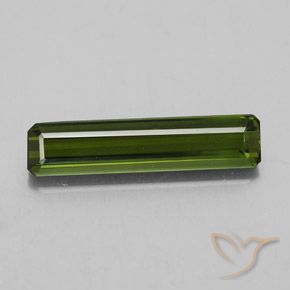 2.11ct Натуральный Травянисто-зелёный Турмалин, Изумрудная огранка, Чистота VVS