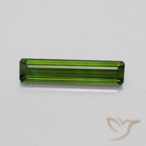 2.09ct Натуральный Темно-зеленый Турмалин, Изумрудная огранка, Чистота VS