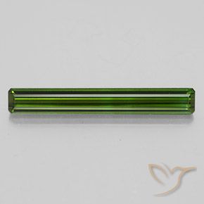 2.49ct Натуральный Землисто-зеленый Турмалин, Изумрудная огранка, VVS-VS