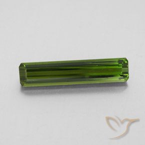 2.58ct Натуральный Темно-зеленый Турмалин, Изумрудная огранка, Чистота VVS