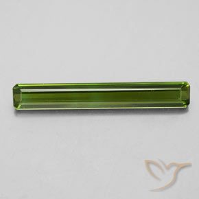 2.14ct Натуральный Темно-зеленый Турмалин, Изумрудная огранка, Чистота VVS