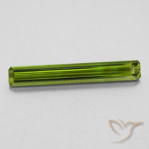 2.45ct Натуральный Средний зеленый Турмалин, Изумрудная огранка, Чистота VVS