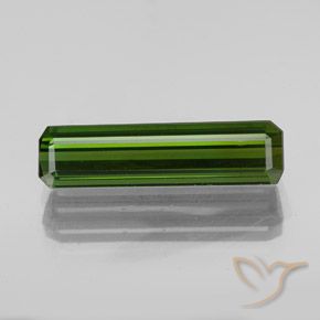 2.22ct Натуральный Землисто-зеленый Турмалин, Изумрудная огранка, VVS-VS