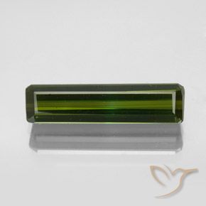 2.34ct Натуральный Темно-зеленый Турмалин, Изумрудная огранка, VVS-VS