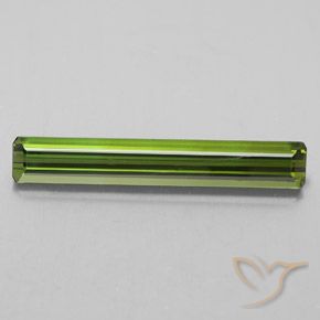 2.28ct Натуральный Medium Light Green Турмалин, Изумрудная огранка, Чистота VVS