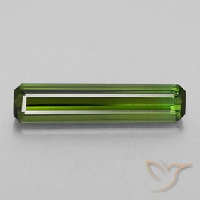 2.21ct Натуральный Желтовато-зеленый Турмалин, Изумрудная огранка, Чистота VVS