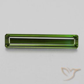 2.34ct Натуральный Темно-зеленый Турмалин, Изумрудная огранка, Чистота VVS