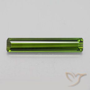 2.14ct Натуральный Землисто-зеленый Турмалин, Изумрудная огранка, Чистота VVS