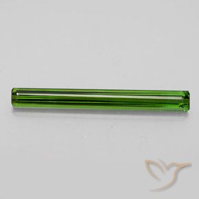 2.49ct Натуральный Травянисто-зелёный Турмалин, Изумрудная огранка, Чистота VVS