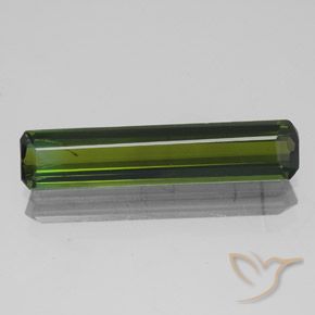 2.56ct Натуральный Темно-зеленый Турмалин, Изумрудная огранка, SI