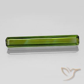 2.14ct Натуральный Желтовато-зеленый Турмалин, Изумрудная огранка, VVS-VS