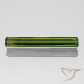 1.40ct Натуральный Землисто-зеленый Турмалин, Изумрудная огранка, VVS-VS