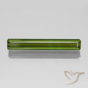 1.65ct Натуральный Средне-темно-зеленый Турмалин, Изумрудная огранка, Чистота VVS