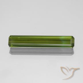 1.14ct Натуральный Травянисто-зелёный Турмалин, Изумрудная огранка, Чистота VVS