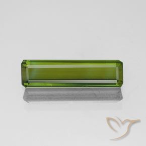 1.11ct Натуральный Темно-зеленый Турмалин, Изумрудная огранка, Чистота VVS