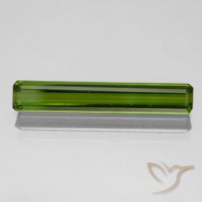 1.51ct Натуральный Темно-зеленый Турмалин, Изумрудная огранка, VVS-VS