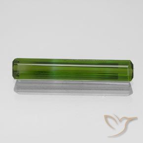 1.55ct Натуральный Темно-зеленый Турмалин, Изумрудная огранка, VVS-VS