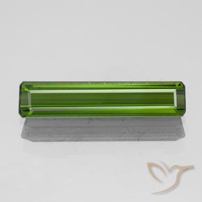 1.43ct Натуральный Темно-зеленый Турмалин, Изумрудная огранка, VVS-VS