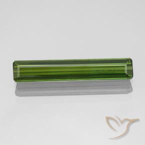 1.70ct Натуральный Травянисто-зелёный Турмалин, Изумрудная огранка, Чистота VVS