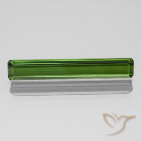 1.59ct Натуральный Землисто-зеленый Турмалин, Изумрудная огранка, Чистота VVS