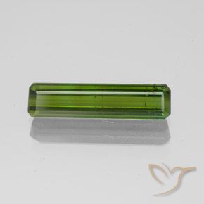 1.45ct Натуральный Травянисто-зелёный Турмалин, Изумрудная огранка, SI